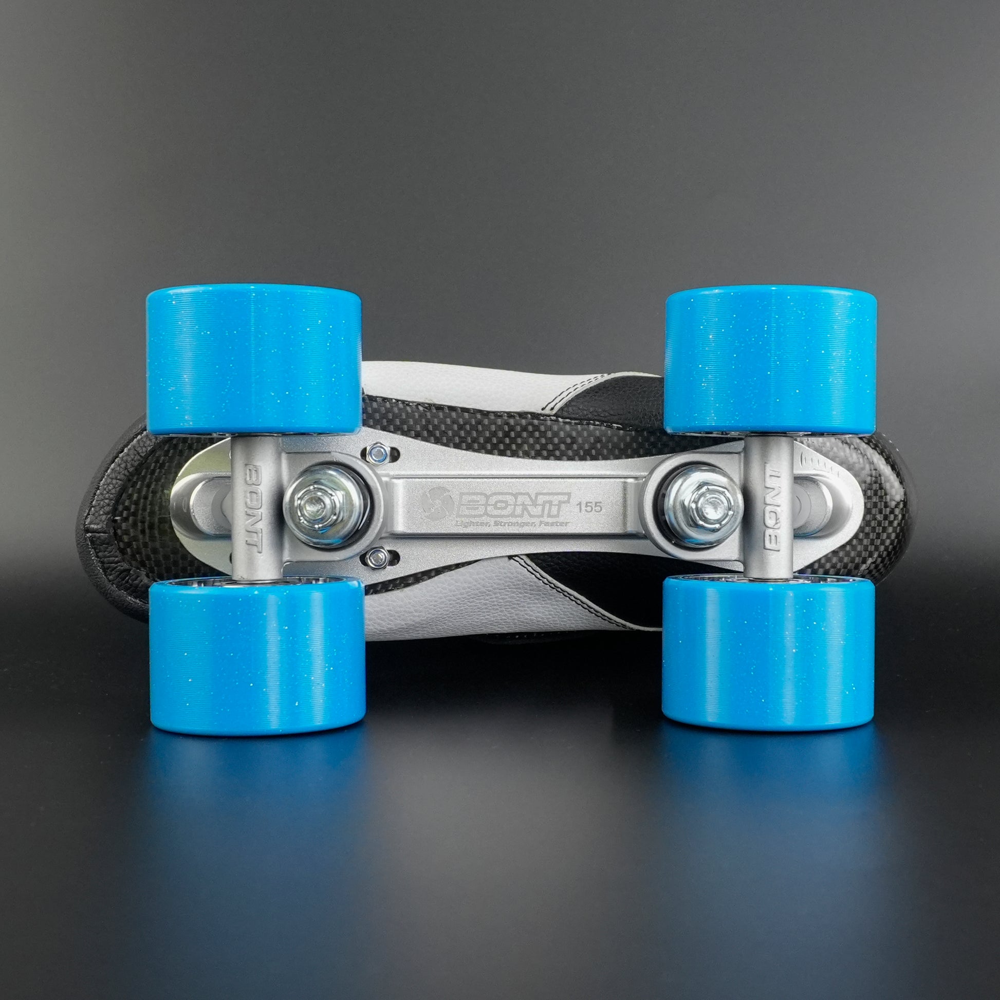 Close-up of the carbon composite sole of the Bont Envy skate boot